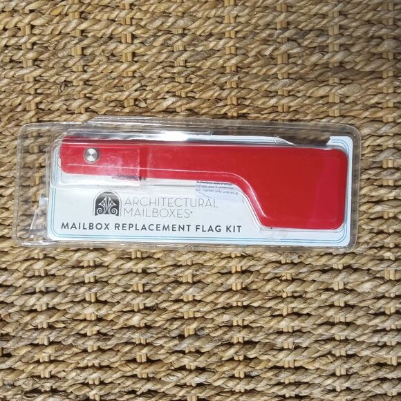 Red Metal Mailbox Replacement Flag Kit Architectural Mailboxes Craft Project - Picture 2 of 3